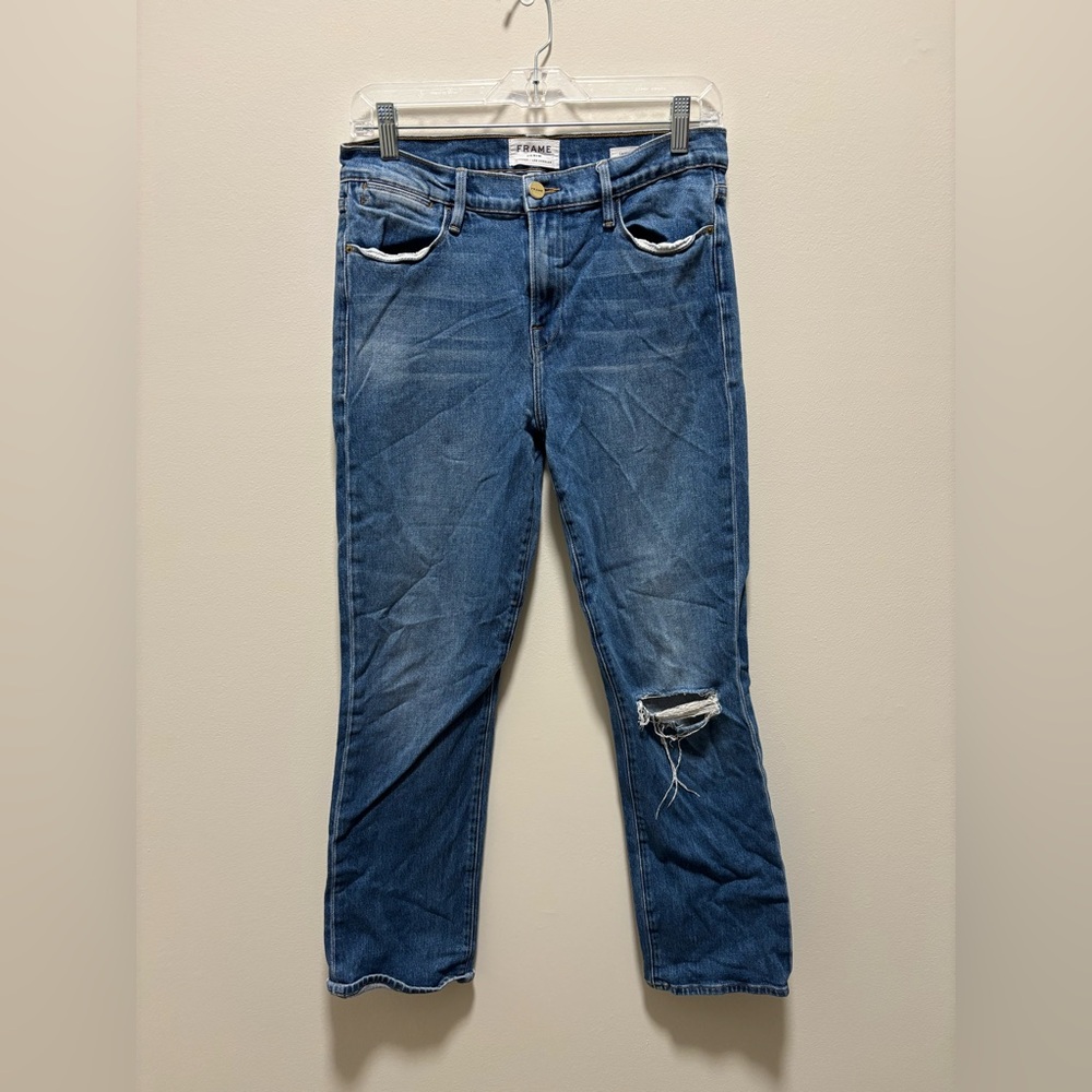 Frame Denim Le High Straight Jeans Size 28